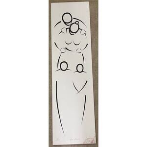 Vintage Limited Edition Print "Yes Maam" 26" x 7 1/4"
